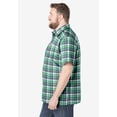 thumbnail image 4 of KingSize Men's Big & Tall Plaid Wrinkle-Resistant Short Sleeve Button Down, 4 of 5