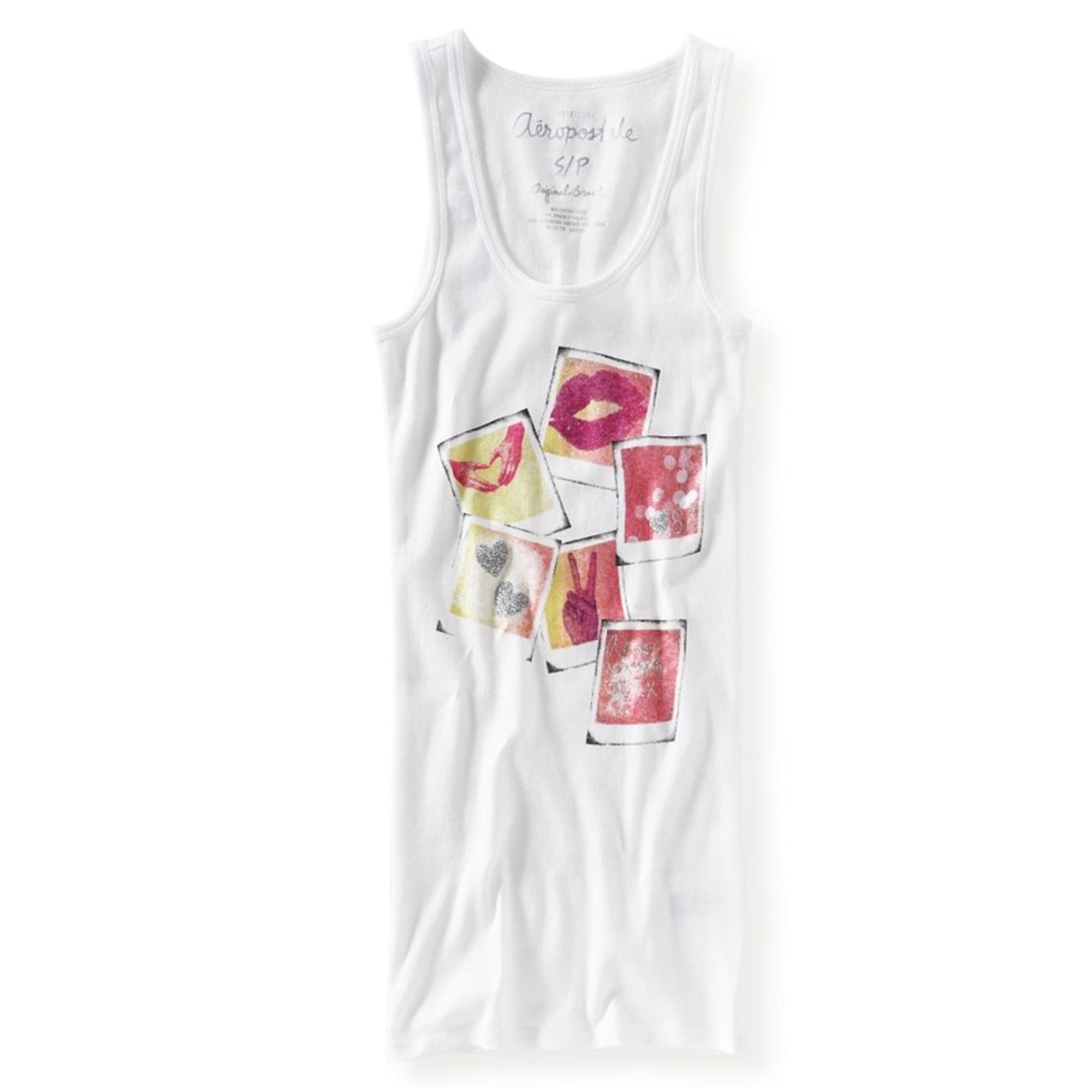 AEROPOSTALE Womens Racer Back Pictures Tank Top