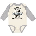 thumbnail image 3 of Inktastic Best Nephew Ever from Aunt Boys Long Sleeve Baby Bodysuit, 3 of 5