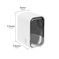 thumbnail image 3 of Linkidea 4 Pack Toothbrush Holder Wall Mounted with Cover, Hanging Toothbrush Organizer Compatible with Colgate Extra Clean, Oral-B CrossAction, Reach Essentials (Transparent Grey), 3 of 6