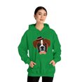 thumbnail image 5 of Hipster Boxer Dog Graphic Hoodie Sweatshirt, Sizes S-5XL, 5 of 9