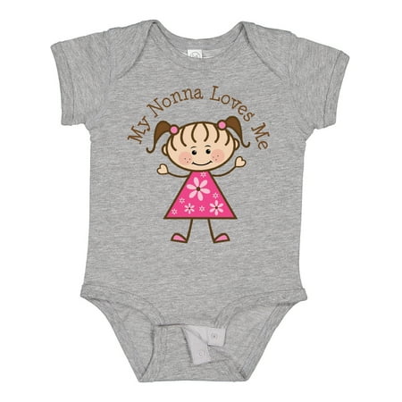 

Inktastic My Nonna Loves Me Gift Baby Girl Bodysuit