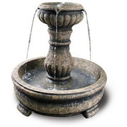 Deluxe Palermo Poly Resin and Natural Stone Fountain