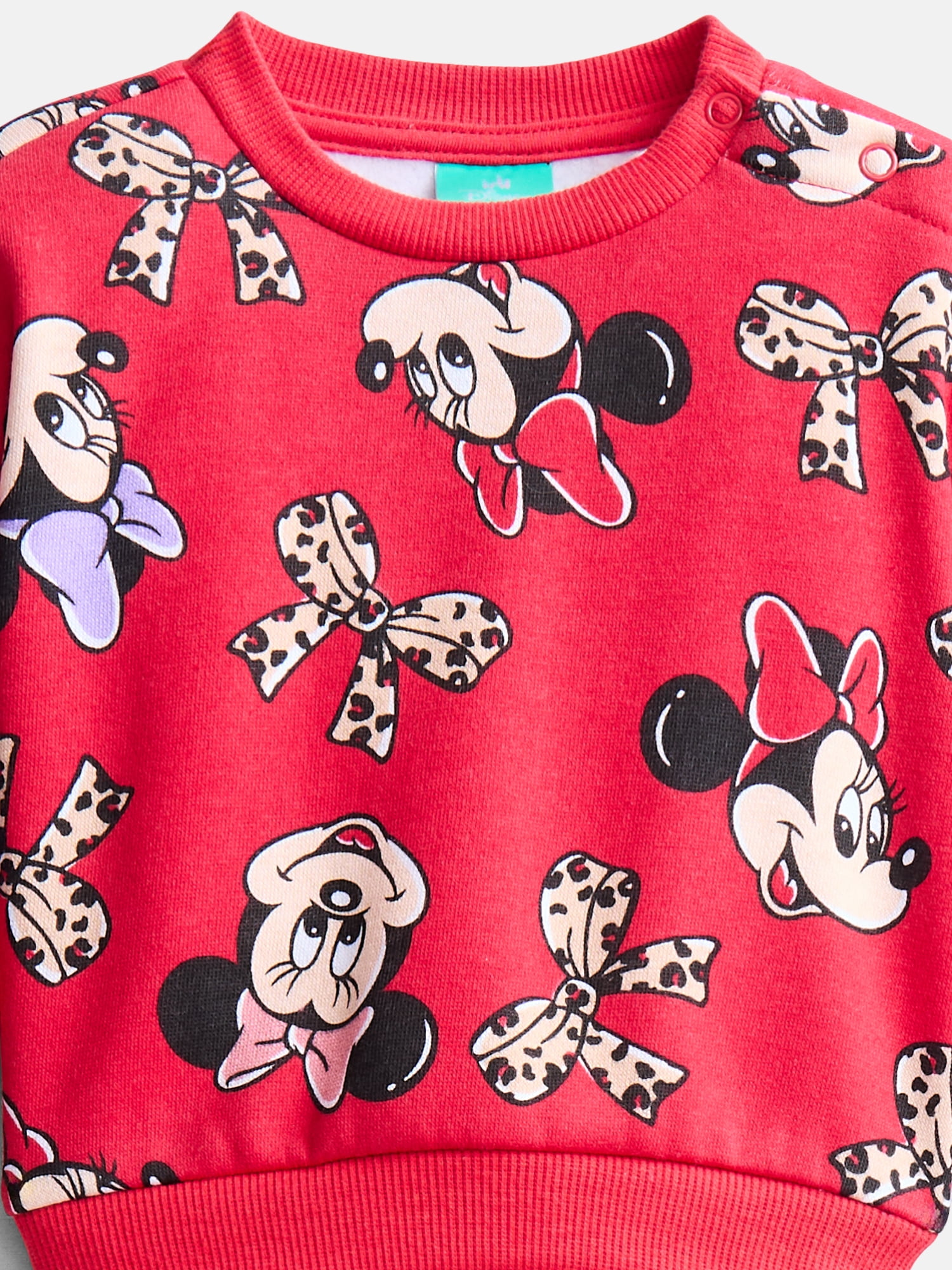 Minnie Mouse Baby Girls Fleece Sweatshirt and Pants Set, 2 Piece, Sizes 0/3M-24M