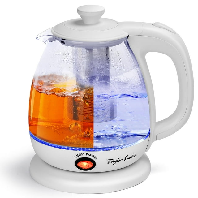 Hervidor eléctrico Taylor Swoden de 1 litro con infusor de té y Keep Warm