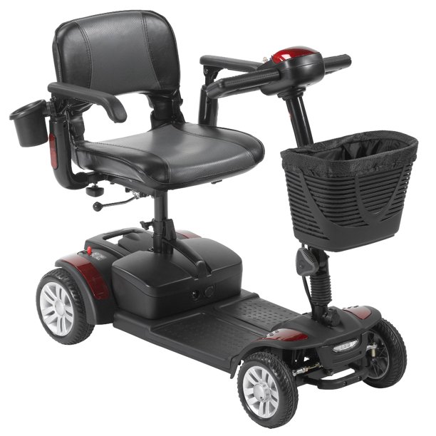 Drive Medical Spitfire EX2 4-Wheel Travel Scooter, Standard Battery ...