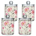 thumbnail image 3 of Ckdifva Little Flowers Floral Storage Jar with Lid Acrylic Organization Storage Containers Set of 4, 3 of 7