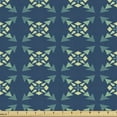 thumbnail image 1 of Geometric Fabric by the Yard Upholstery, Repetitive Design Elements Modern Geometrical Shapes Abstract, Decorative Fabric for DIY and Home Accents, Dark Sky Blue Pale Green by Ambesonne, 1 of 5
