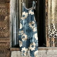 thumbnail image 3 of JULMCOMO Women's Jumpsuits & Overalls Casual Dressy Romper Harem Wide Leg Bib Overall Floral Print Womens Pants with Pockets, 3 of 3