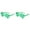 A 2PCS, variant on 2 Pack Shamrocks Glasses St. Patricks Day Sunglasses Irish Eyewear Four Leaf Clovers Design Shades Green Lucky Plastic Glasses for Party Props Favors Decorations