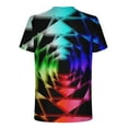 thumbnail image 3 of Njoeus Gym Tops Men's Tee-Shirts Men's T-Shirt Abstract Tie-Dyed Blouses Short Sleeve Round Neck Fashion Casual Daily Holiday T-Shirt Top Blouses Summer Tops for Men 2024, 3 of 5