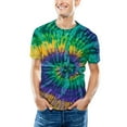 thumbnail image 2 of T Shirts For Men Tie Dye Digital 3D Print Short Sleeve T-Shirt, 2 of 7