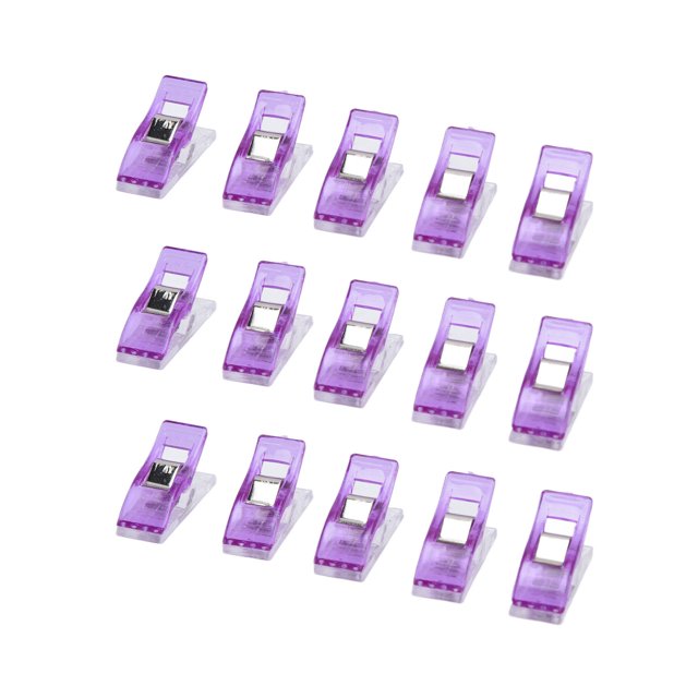 Clips para acolchar, clips de plástico con dibujos animados de colores para tela, clips para lograr más