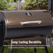 Z GRILLS Grill Elite ZPG-550B4 549 sq.in Wood Pellet Grill & Smoker, Latest PID 3.0 Controller, 2 Meat Probes, Auto Temperature Control, 8 in 1 BBQ- Bronze