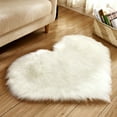 thumbnail image 6 of 1pc Heart Shaped Area Rug, Plush Faux-Fur Carpet For Living Room & Bedroom, Home Decor Valentine's Day Decor 19.6in*23.6in/50cm*60cm, 6 of 14