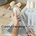 thumbnail image 2 of Clearance!XEOVHV Cleaning Bottle Sponge Brush with Long Handle Scouring Pad Scrub Brushes for Kitchen Clean Glasses Mugs Cups (Silver), 2 of 8
