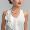 thumbnail image 2 of The Pearl Source Round White Freshwater Cultured Pearl | Necklace for Women in 20" Matinee Length | AAA Quality | 9-10mm, 2 of 8
