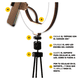 thumbnail image 3 of Aro De Luz Led 10 Pulgadas 26 Cm Malubero, Negra, 3 of 5