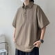 thumbnail image 4 of Camiseta de manga corta para hombre, blusa informal transpirable, estilo vintage, holgada, para uso diario, 4 of 8
