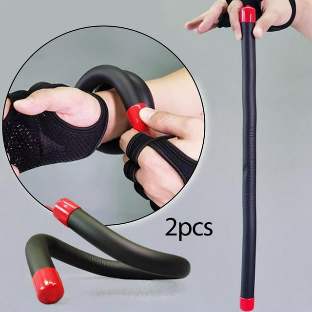 2 pulseras de peso para muñeca, modernas, para hombres y mujeres, con peso para tobillos. Negro rojo