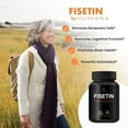 thumbnail image 3 of Fisetin 500mg - Fisetin Supplement (Similar to Apigenin, Luteolin, Quercetin) Senolytic Activator - Sirtuin Activator - Bioflavonoid Polyphenols - Non-GMO, Vegan, Lactose Free, Soy Free - by HumanX, 3 of 5