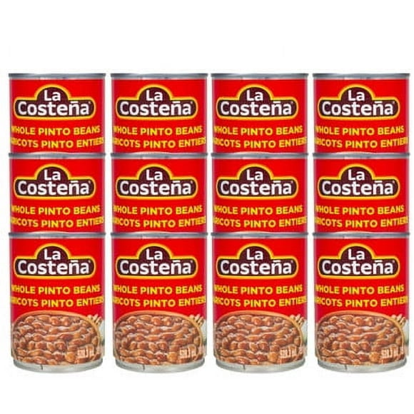 La Costeña Whole Pinto Beans 19 oz (12-Case) - Nutrient-Rich and Wholesome Pinto Beans
