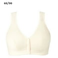 thumbnail image 1 of Sonducket Front Close Strap Bralette Sujetador de algodón transpirable Sujetador de ropa interior de mujer que absorbe la humedad Bralette Ropa interior color de piel 40/90, 1 of 1