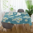 thumbnail image 6 of GZHJMY Lovely Daisy Square Tablecloths, Decorative Tablecloths, Stain Resistant, Heat Resistant, Wrinkle Resistant, Suitable for Kitchen, Dining Room, 6 of 7