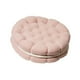 thumbnail image 4 of Cojín con forma de galleta para silla, decoración sencilla y bonita, cojín moderno para silla rosa y blanco, 4 of 9