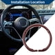 thumbnail image 3 of Funda de volante Unique Bargains Protector de volante para coche 14.96" Patrón de fibra de carbono rojo 1Pc, 3 of 6