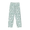 thumbnail image 3 of Vsdgher White Swan Print Mens Pajama Pants Sleep & Lounge Pants, PJ Bottoms With elastic waistb and Pockets, 3 of 5