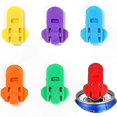 thumbnail image 1 of 6-Pack Multicolor Handheld Can Opener with Beverage Cover Guard for Soda and Beer Cans, 1 of 5