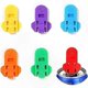 thumbnail image 1 of 6-Pack Multicolor Handheld Can Opener with Beverage Cover Guard for Soda and Beer Cans, 1 of 5