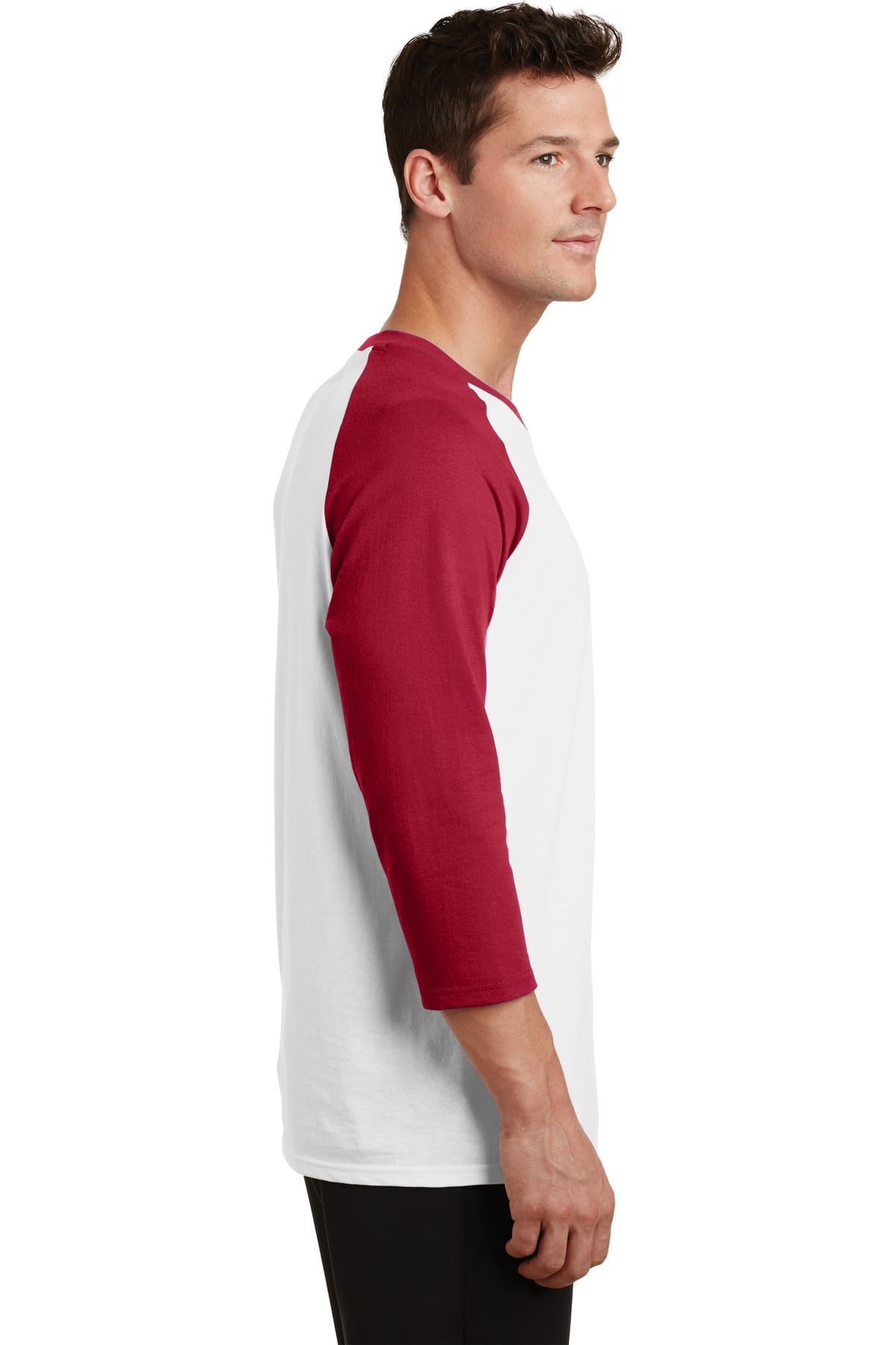 【TLLDAWN】PIERCE LOGO RAGLAN 1/2 SLEEVE TEE (W) RED Half Sleeve Raglan T-shirt - Red | Levi's® US