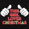 thumbnail image 3 of CafePress - This Girl Loves Christmas Women's Classic T Shirt - Women's Traditional Fit Dark T-Shirt, 3 of 4