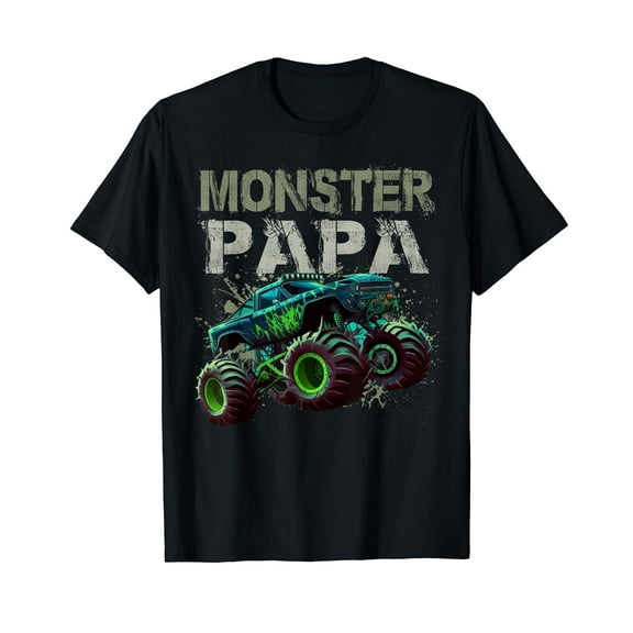 Monster Truck Papa Family Matching Monster Truck Lovers T-Shirt