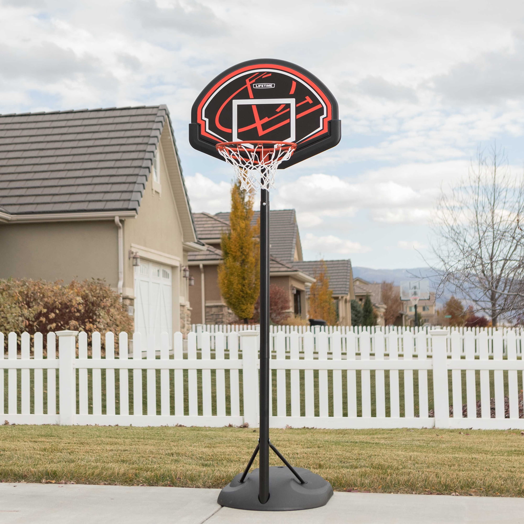 Lifetime Youth 5.5' - 7.5' Adjustable Height 32" Impact Portable Indoor/Outdoor Basketball System (90022)