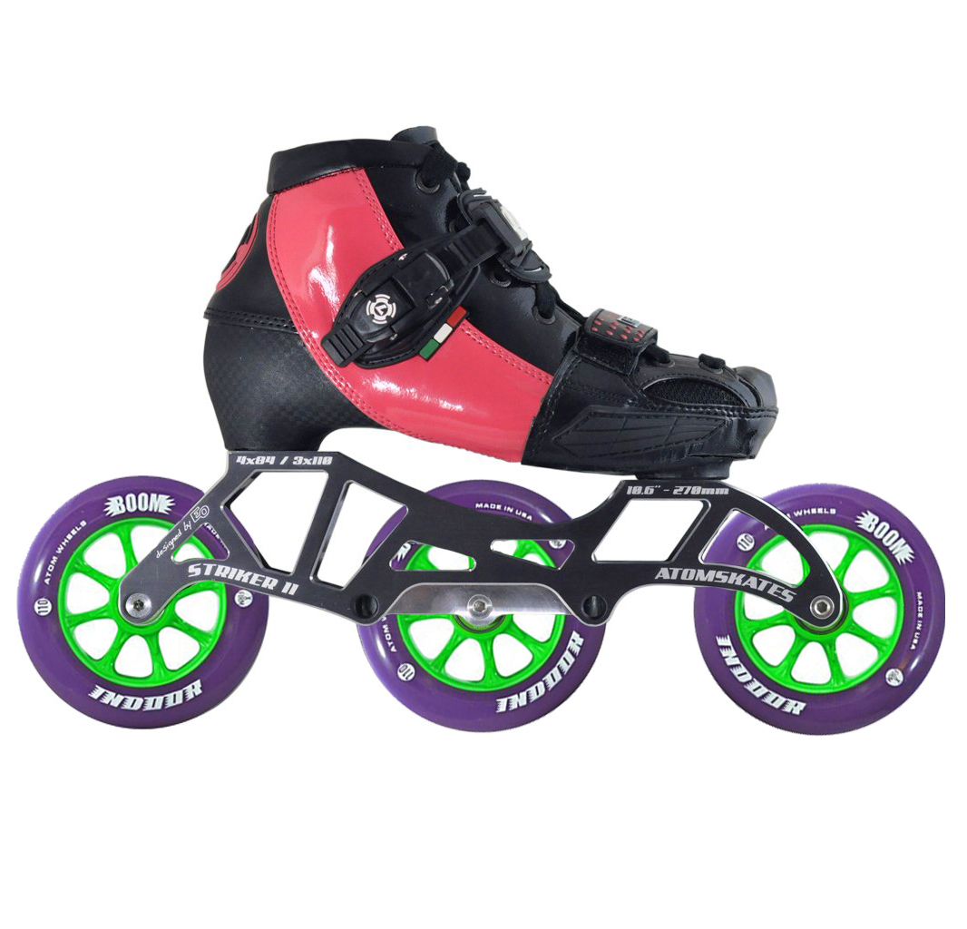 Atom Luigino Kid's 3 Wheel Adjustable Challenge Indoor Inline Skate