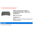 thumbnail image 2 of Engine Compartment Insulation - Compatible with 1965 - 1969, 1976 Porsche 912 1966 1967 1968, 2 of 2