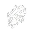 thumbnail image 4 of New Genuine Nissan Wire Assy-Steering OE 255543TA1E, 4 of 10