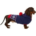 thumbnail image 7 of HQREA Dachshund Dog Christmas Sweater Hoodie 2-Leg Knit Pullover Mini Dachshund Clothes, 7 of 7