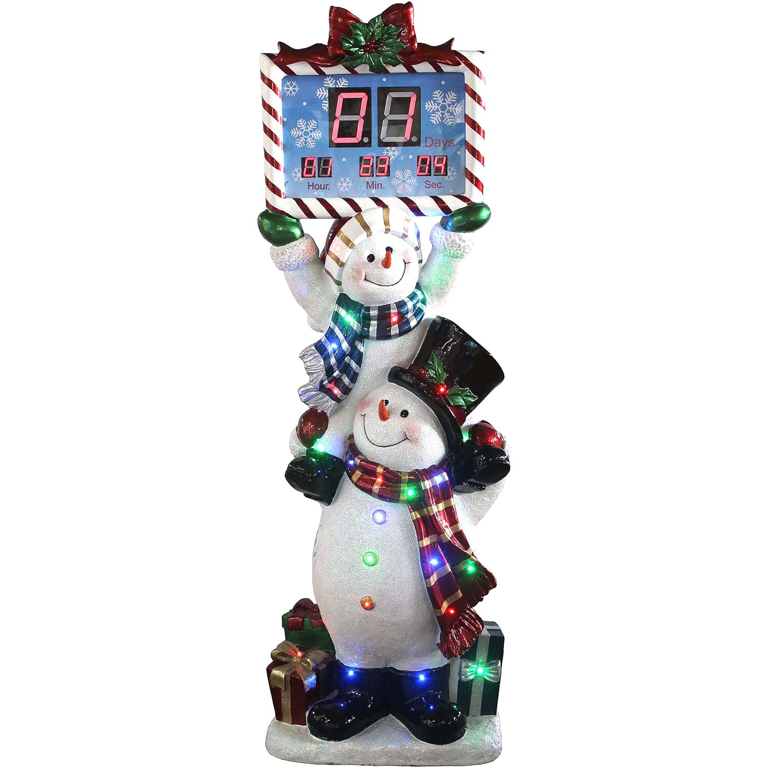 Fraser Hill Farm Indoor/Outdoor Oversized Christmas Decor with Long-Lasting LED Lights, 5-Ft 