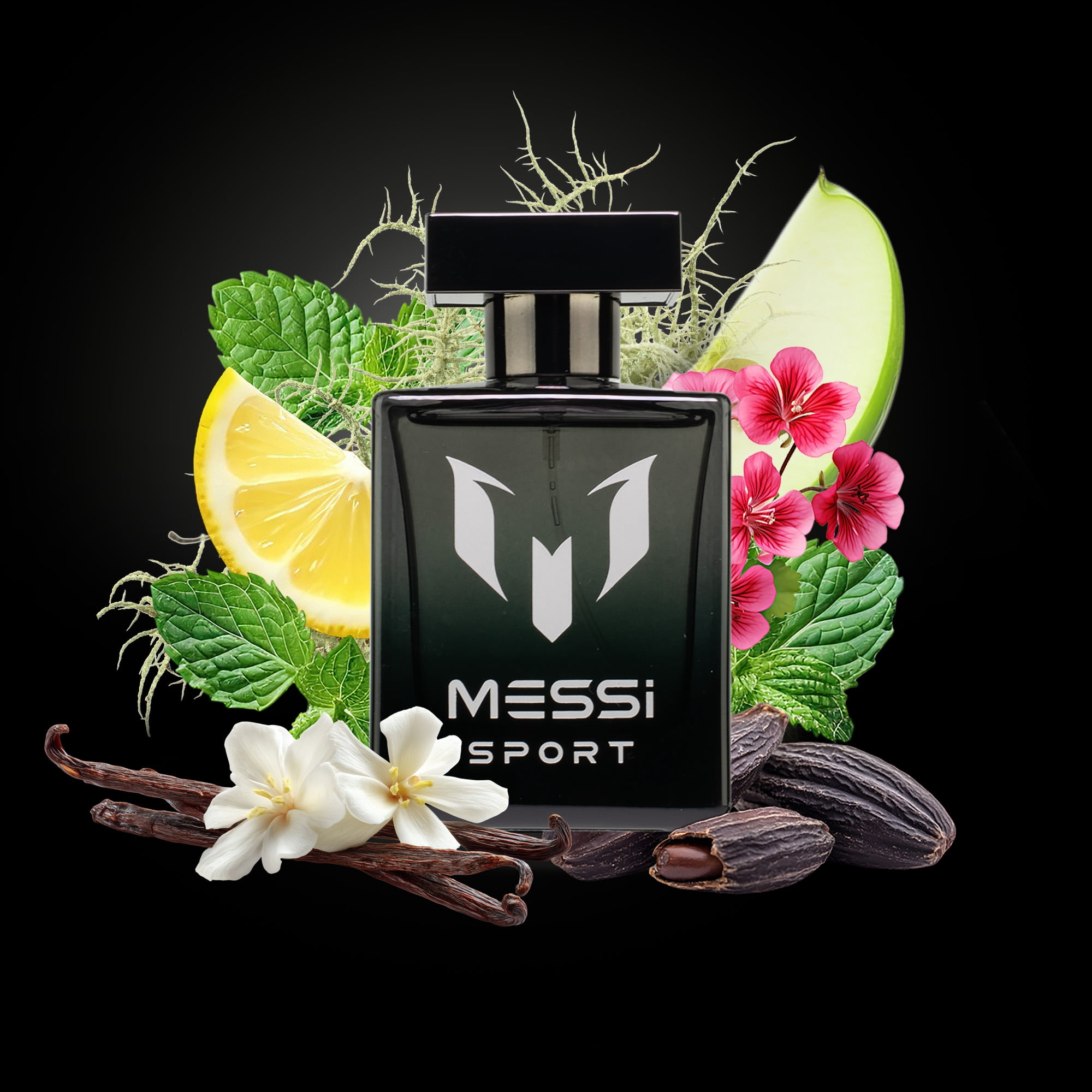 Messi Sport Fragrance Set for Men, 3-Piece Eau de Toilette Coffret, Black Silver Red Scents, 3 x 1.0 fl oz Spray
