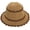 Camel, variant on Straw Crochet Beach Hat Wide Brim UV Protection Sun Hats Woven Contrast Stripe Foldable Vacation Hat