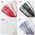 thumbnail image 2 of Synthetic Concave Shape Soft Top Spinning Ball Hex Tennis Racket String Racquet Wire Angular Polyester Thread RED, 2 of 8