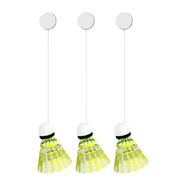 Entrenador de bádminton para interiores, entrenador de autopráctica, equipo portátil, ayuda para principiantes con volante de bádminton para ejercicio 3 bádminton