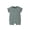 125Blue314, variant on Child Boys Bodysuits Summer Thin Baby Romper Button Jumpsuit Soft Casual Solid Color Crew Neck Boho Onesies