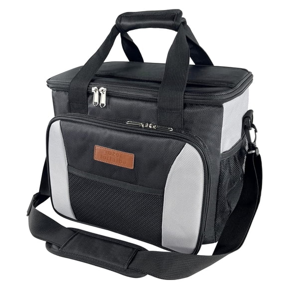 Bolsa térmica Yuzerfortalbe de 25 L de nailon, aislante, negra