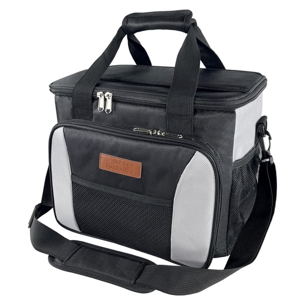 Bolsa térmica Yuzerfortalbe de 25 L de nailon, aislante, negra