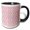 Black/White, variant on 3drose, Geometric Pattern Background - Abstract Colorful Vector Design, 11oz Two-tone Red Mug